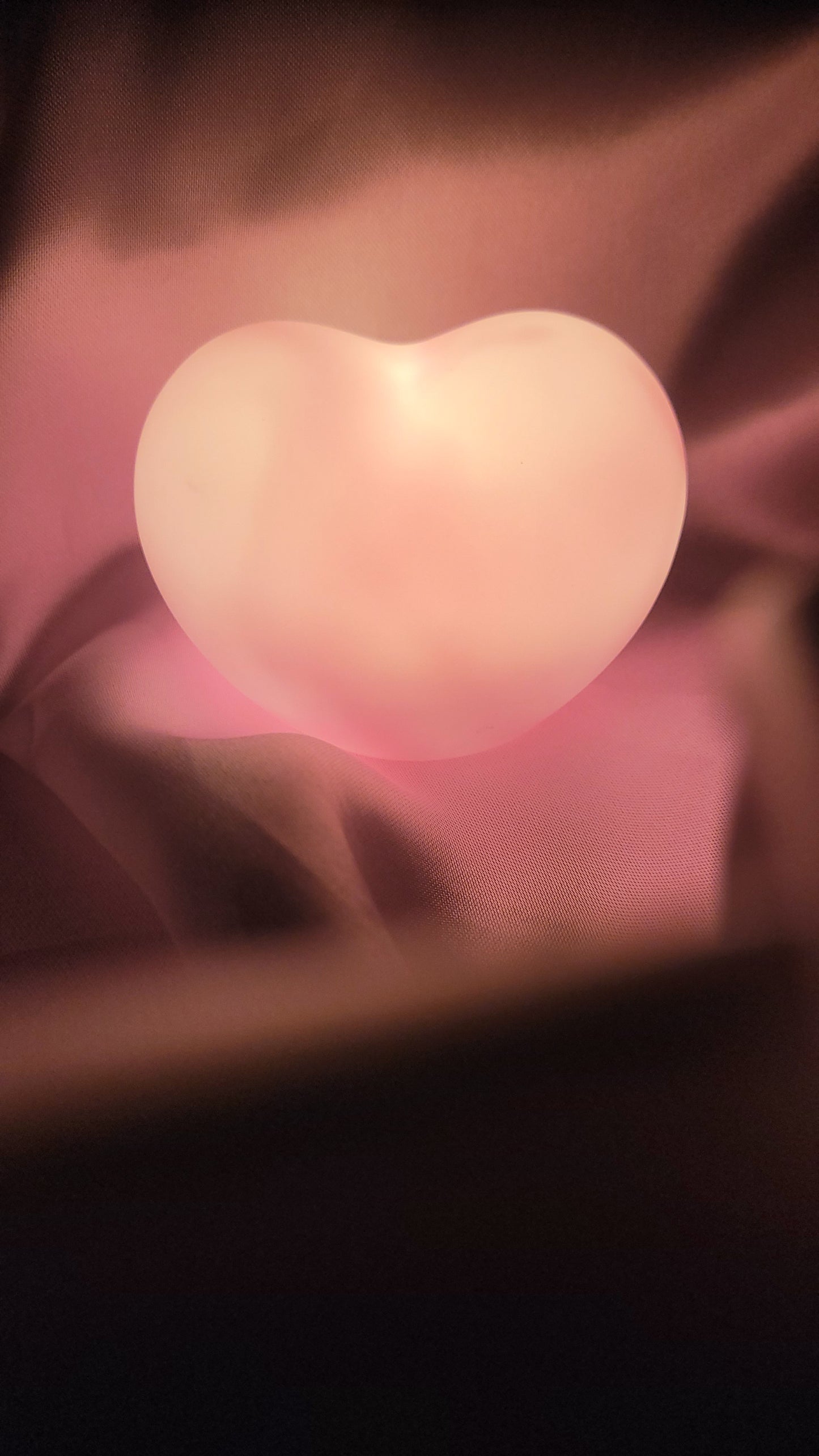 Herz LED Licht Rosa – Batteriebetriebenes Deko Licht für Schlafzimmer & Valentinstag