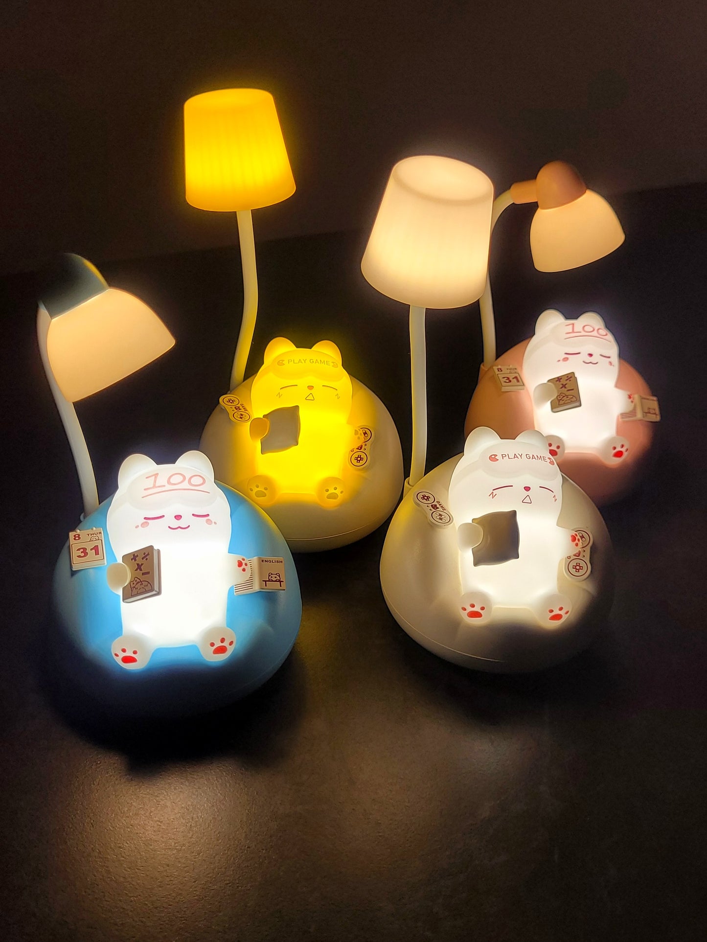 Kawaii Nachtlicht Katze – Perfekte Deko für Anime-Liebhaber & Schreibtischlampe