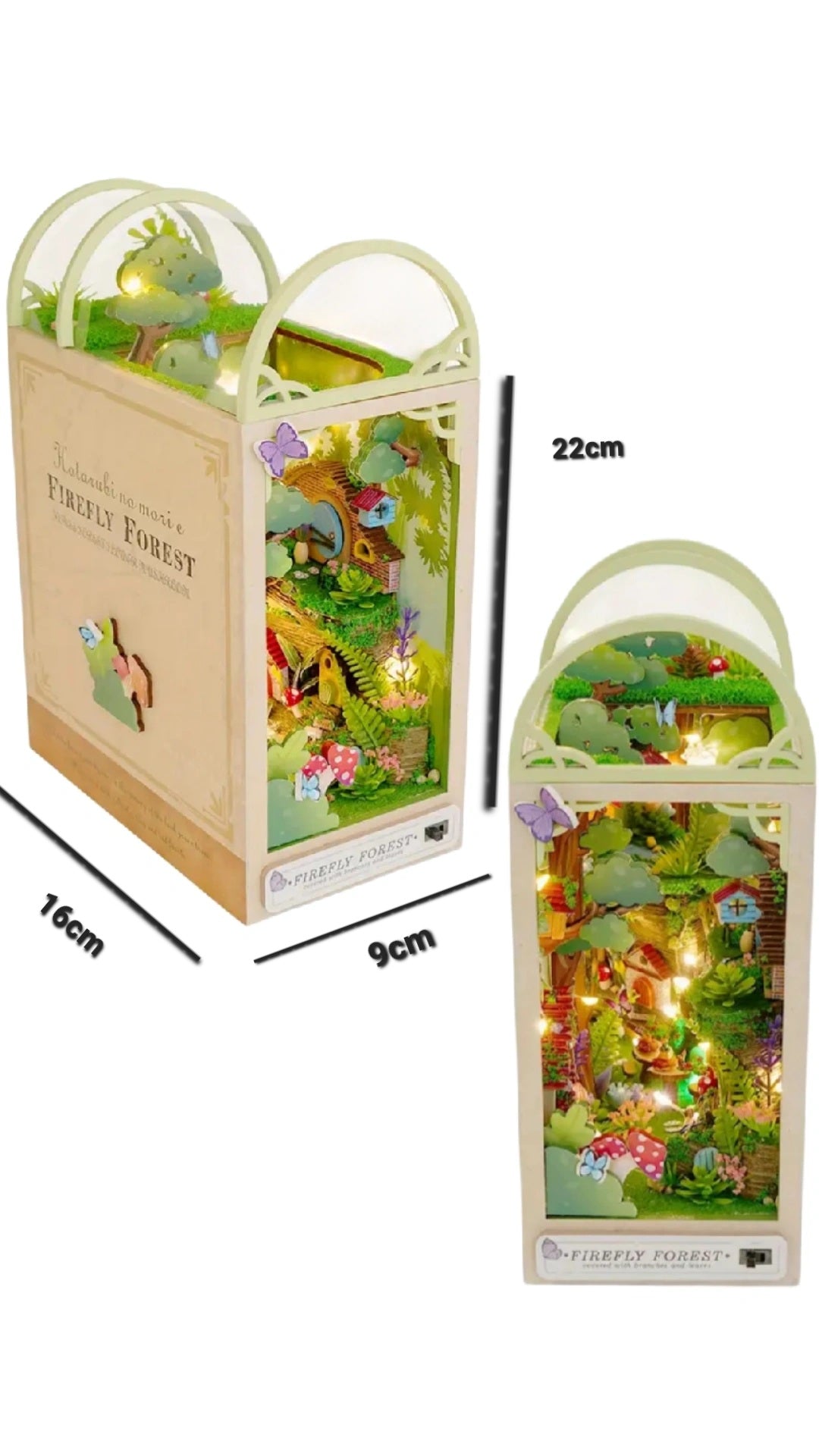 Märchenwald Miniaturhaus mit LED – Firefly Forest Bastelset DIY