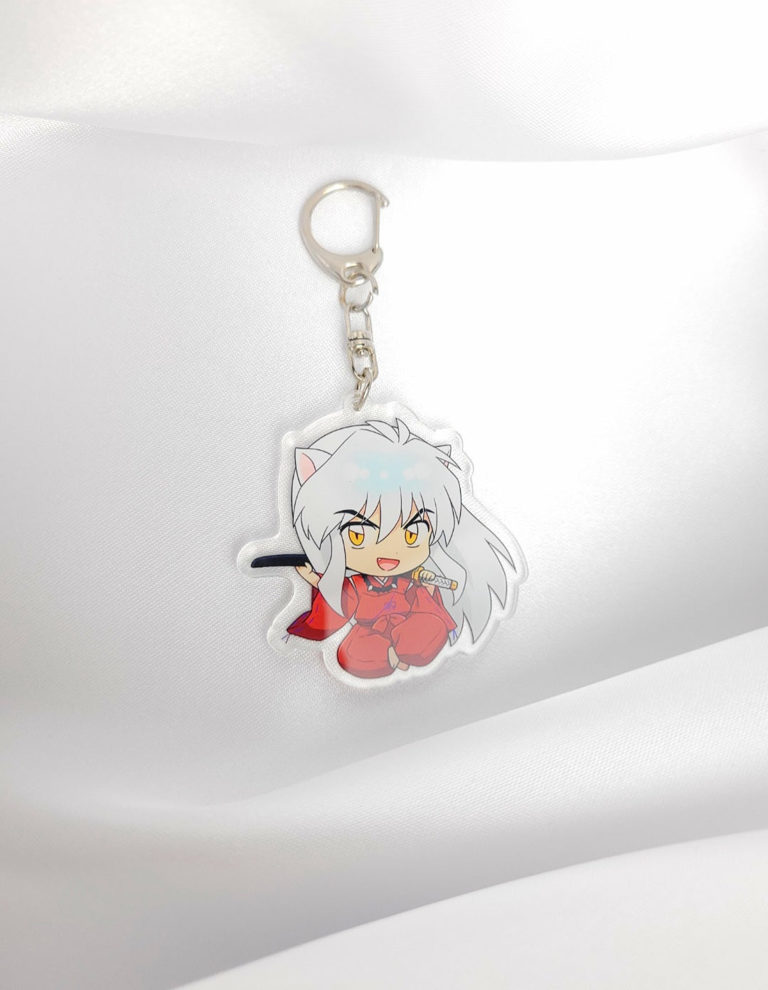 Inu Yasha Acryl Schlüsselanhänger, Taschenanhänger, Hosenanhänger, Federmappen Anhänger