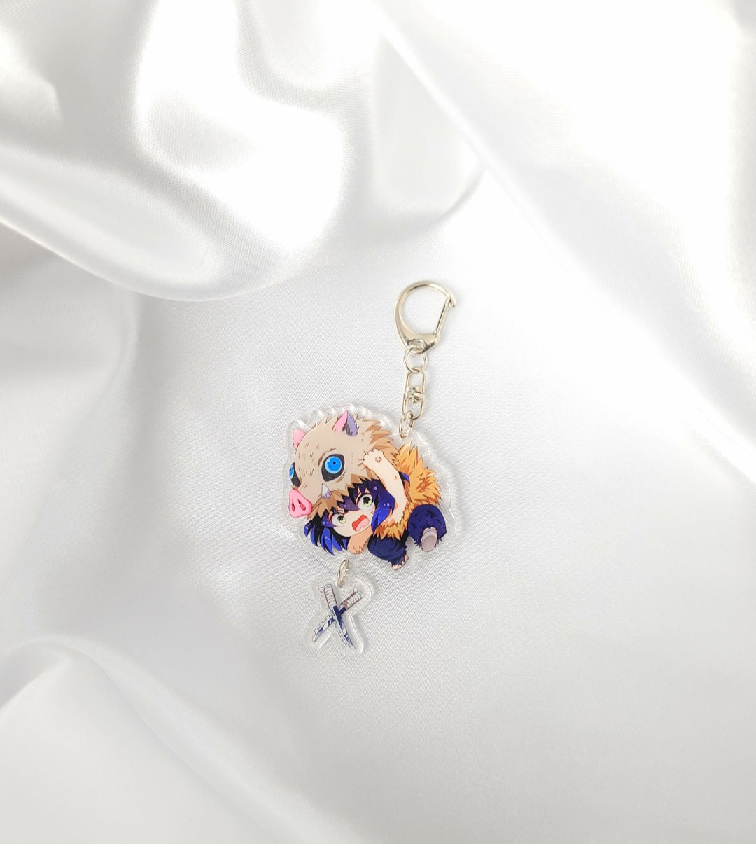 Demon Slayer Acryl Schlüsselanhänger, Taschenanhänger, Hosenanhänger, Federmappen Anhänger