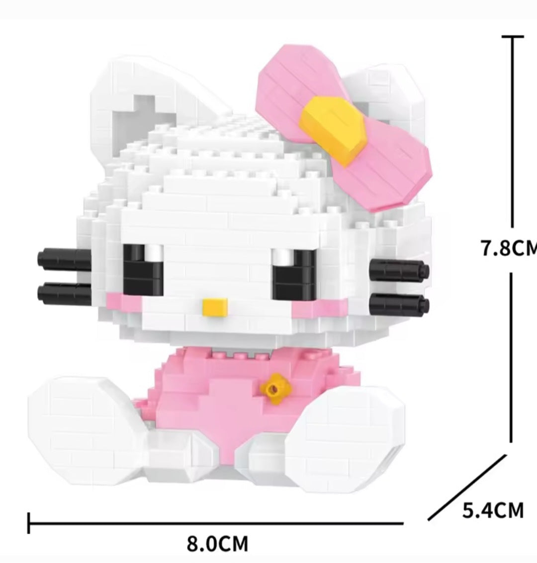 Hello Kitty Mini-Bausteinset Bricks DIY Figur für Fans