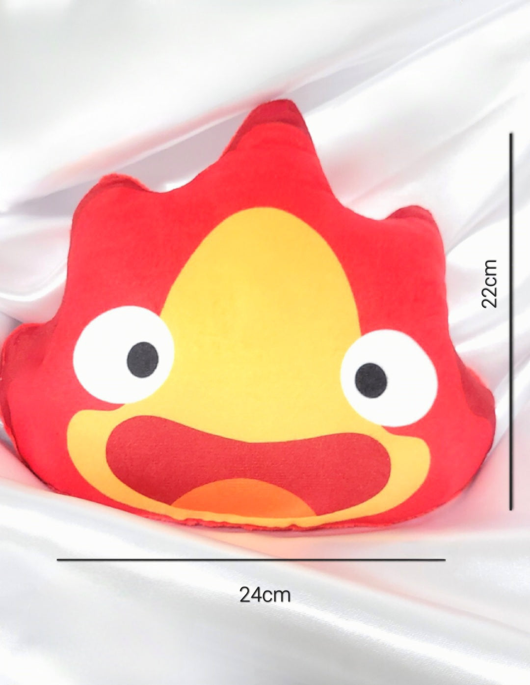 Calcifer Kissen / Anime Kissen Plüsch / Feuer Kissen