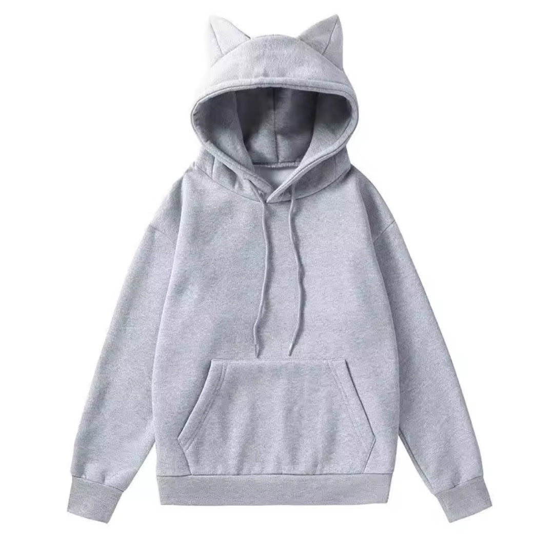 Kapuzen Hoodie mit Katzenohren