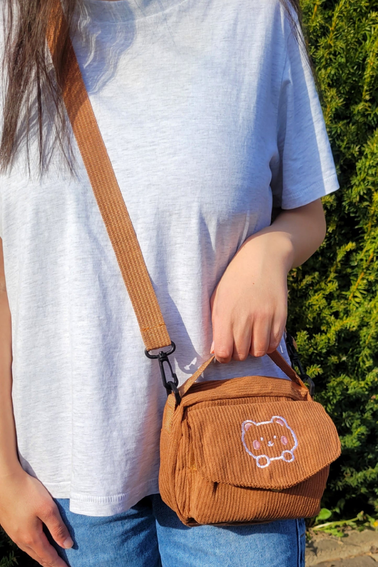 Kawaii Tasche mit Bärenmotiv