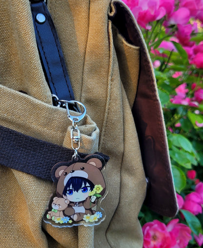 Blue Lock Schlüsselanhänger – Chibi Anime Figuren im Bären-Design | Acryl Keychains für Fans