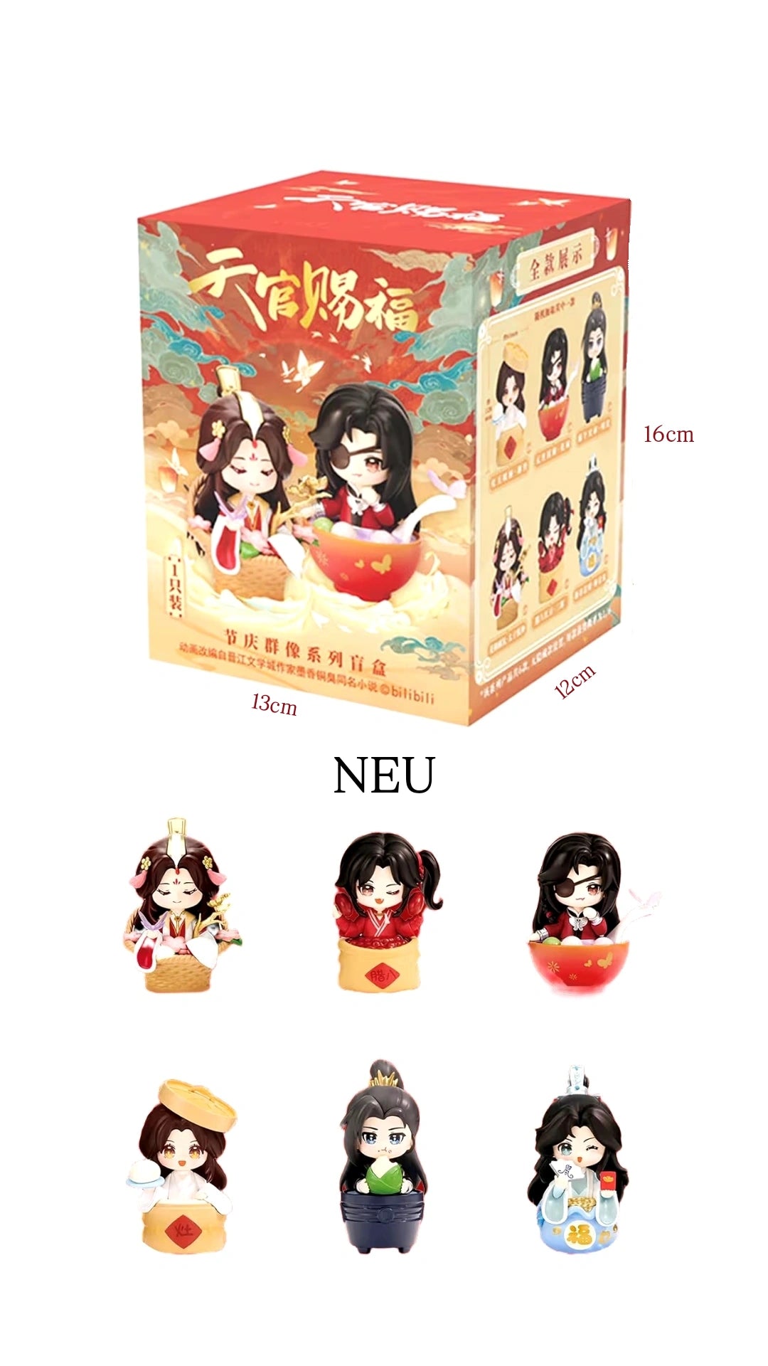 Mystery Box – Heaven Official’s Blessing | 1 von 6 Sammelfiguren + Charakterkarte