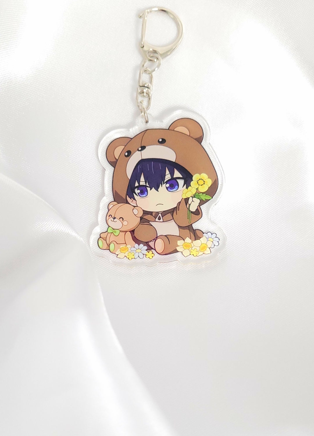 Blue Lock Schlüsselanhänger – Chibi Anime Figuren im Bären-Design | Acryl Keychains für Fans