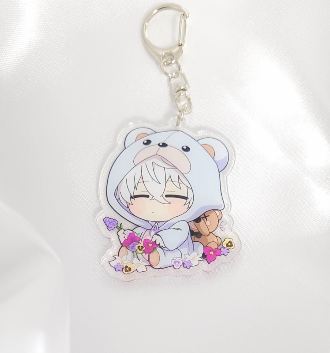Blue Lock Schlüsselanhänger – Chibi Anime Figuren im Bären-Design | Acryl Keychains für Fans