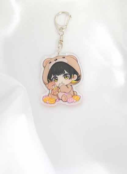 Blue Lock Schlüsselanhänger – Chibi Anime Figuren im Bären-Design | Acryl Keychains für Fans