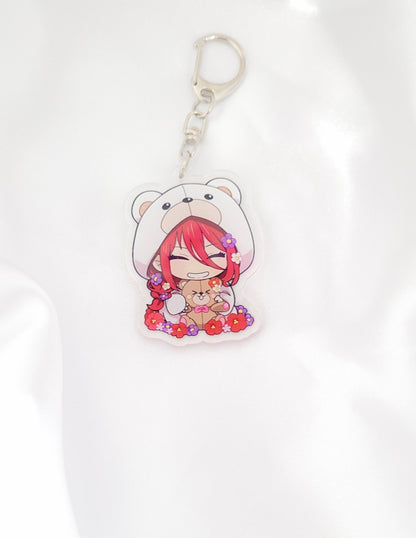 Blue Lock Schlüsselanhänger – Chibi Anime Figuren im Bären-Design | Acryl Keychains für Fans