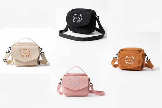 Kawaii Tasche mit Bärenmotiv